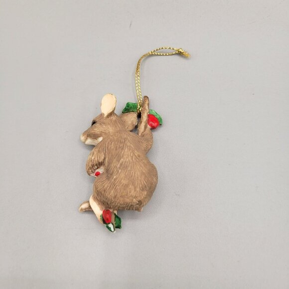Charming Tails Hang In There Christmas Ornaments 3 Mice Pale Version Early - Picture 11 of 12